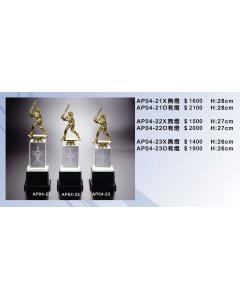 水晶琉璃獎座EF-P59-AP04-21~23